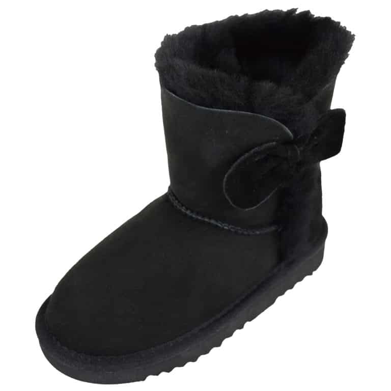 snugrugs Childrens Sheepskin Boots – Bow Feature – Zara