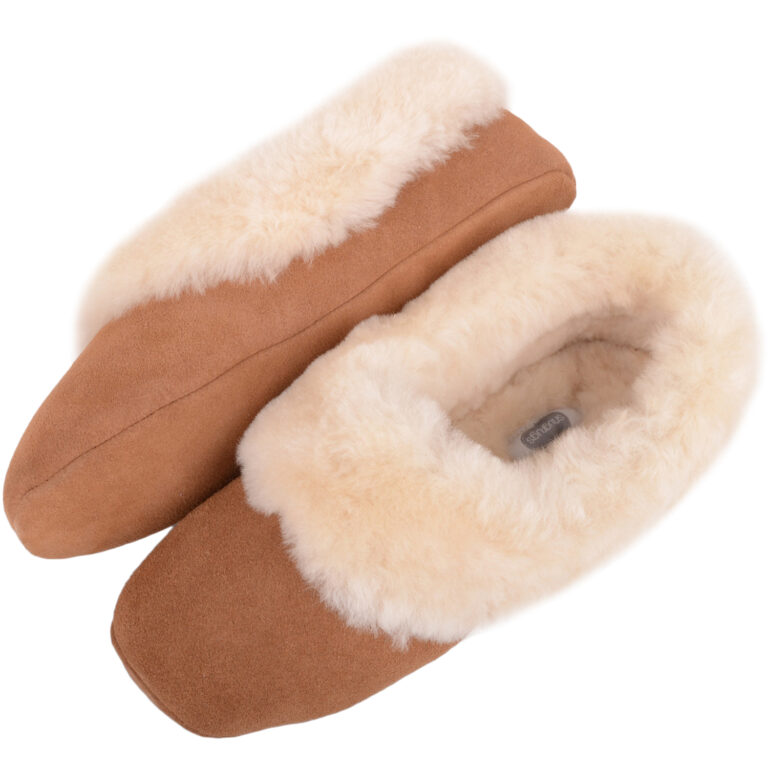 Snugrugs Ladies Sheepskin Ballerina Slipper – Eleanor