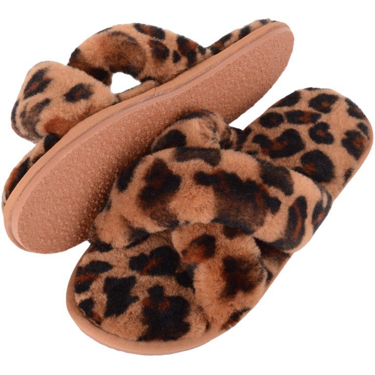 Snugrugs Ladies Sheepskin Cross Over Slider Slipper – Delilah