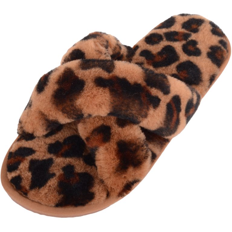 snugrugs Ladies Sheepskin Cross Over Slider Slipper – Delilah