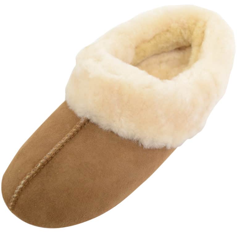 snugrugs Ladies Slipper Bootie Sheepskin Cuff – Cassie