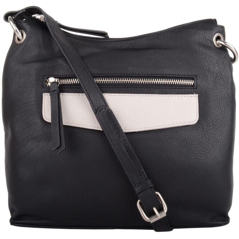 snugrugs Ladies Womens Cross Body Shoulder Leather Contrast Pocket Handbag