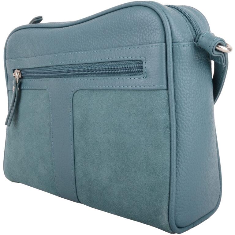 Snugrugs Ladies Womens Cross Body Shoulder Leather Suede Panels Handbag