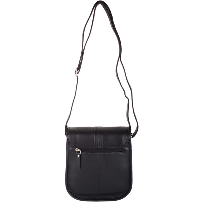 Snugrugs Ladies Womens Cross Body Shoulder Soft Leather Magnetic Fastening Ring Detail Handbag