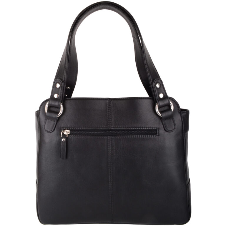 Snugrugs Ladies Womens Large Shoulder Leather Contrast Stitch HandBag