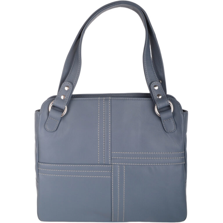 snugrugs Ladies Womens Large Shoulder Leather Contrast Stitch HandBag