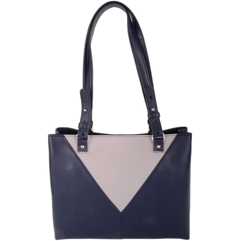 Snugrugs Ladies Womens Leather Contrast Panels Shoulder Handbag