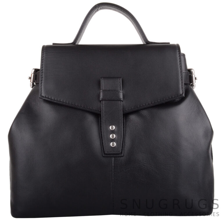 Snugrugs Ladies Womens Premium Soft Genuine Leather Cross Body Shoulder Handbag With Detachable Strap