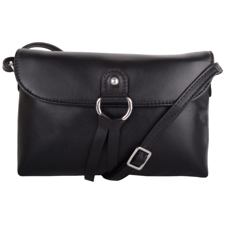 Snugrugs Ladies Womens Premium Soft Genuine Leather Cross Body Shoulder Bag With Tassel Detail