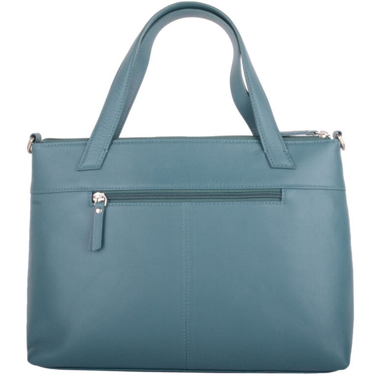 Snugrugs Ladies Womens Premium Soft Genuine Leather Twin Tote Style Shoulder Handbag With Detachable Shoulder Strap