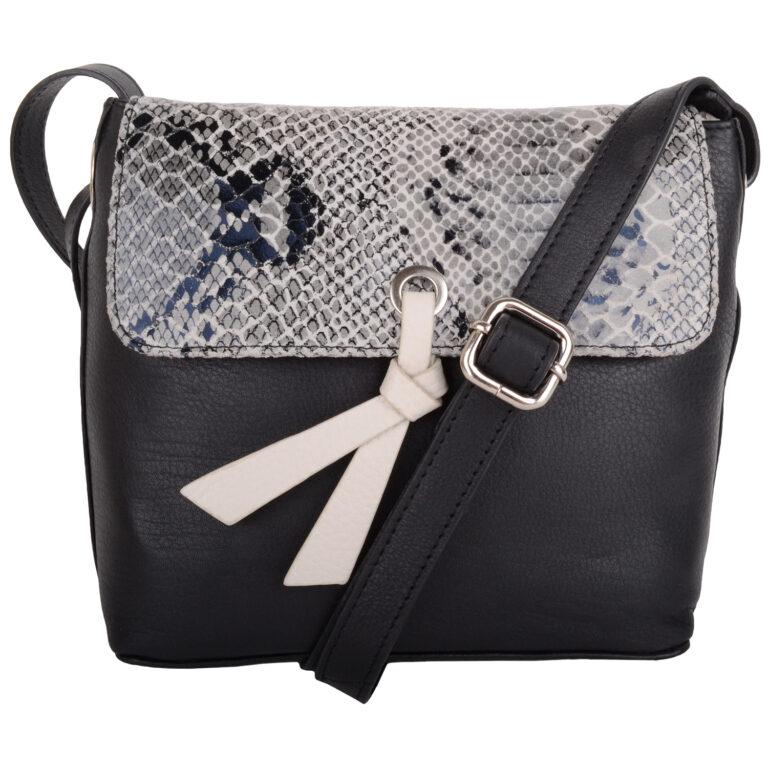 snugrugs Ladies Womens Premium Soft Genuine Leather Two Tone Cross Body Shoulder Bag