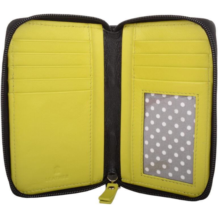 Snugrugs Leather Bi-Fold RFID Zip Around Purse – Athena