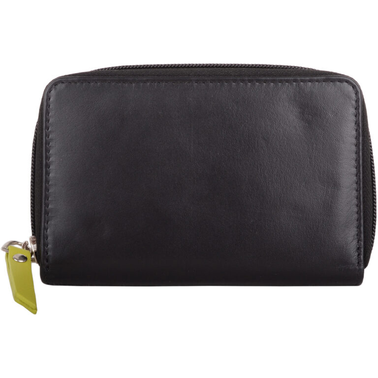 snugrugs Leather Bi-Fold RFID Zip Around Purse – Athena