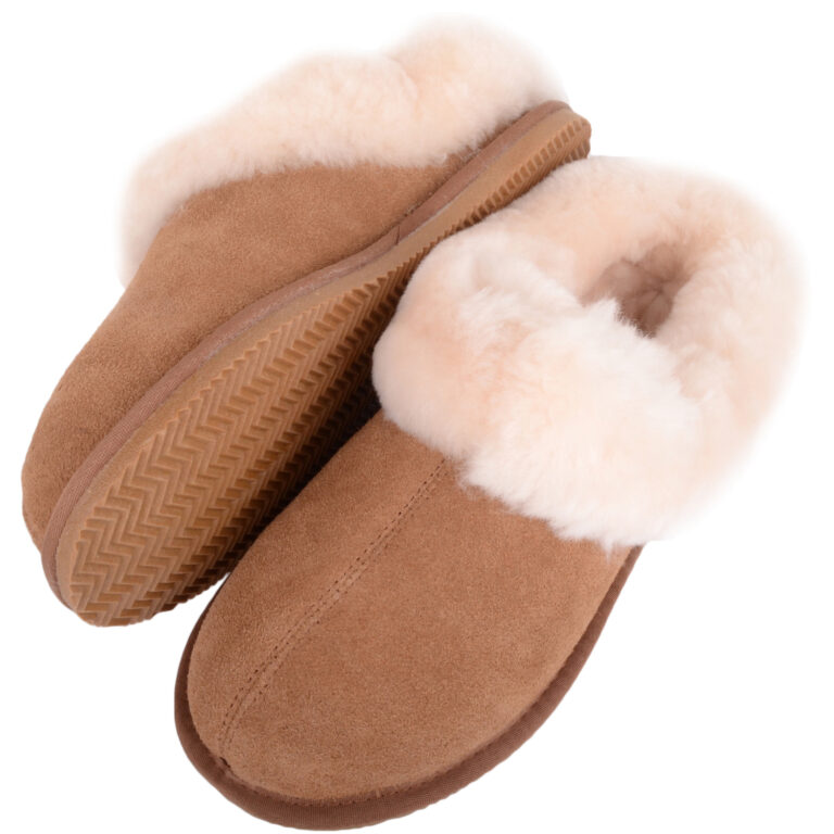 Snugrugs Low Back Sheepskin Slipper With Cuff – Harriet