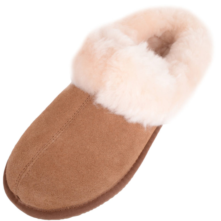 snugrugs Low Back Sheepskin Slipper with Cuff – Harriet