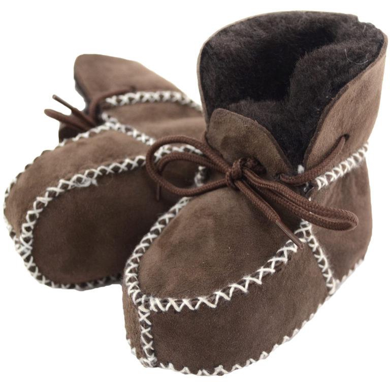 Snugrugs Baby Full Sheepskin Lace Up Booties