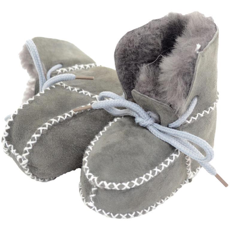 Snugrugs Baby Full Sheepskin Lace Up Booties