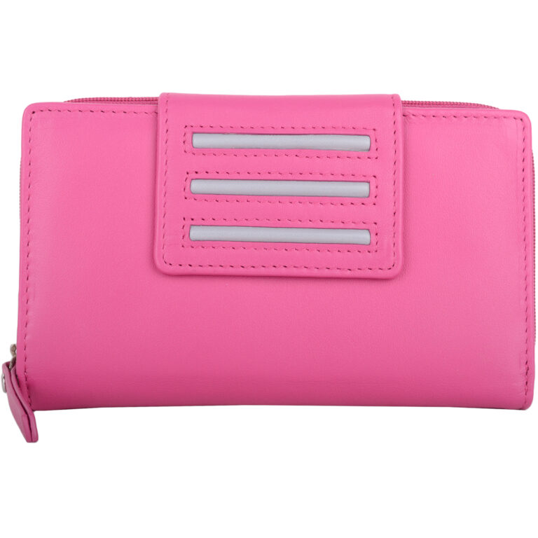 snugrugs Bifold Leather Purse with Tab Detail