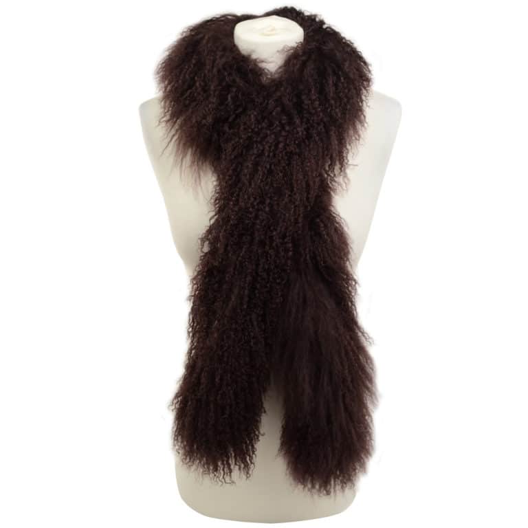 Snugrugs Extra Long Mongolian Sheepskin Scarf