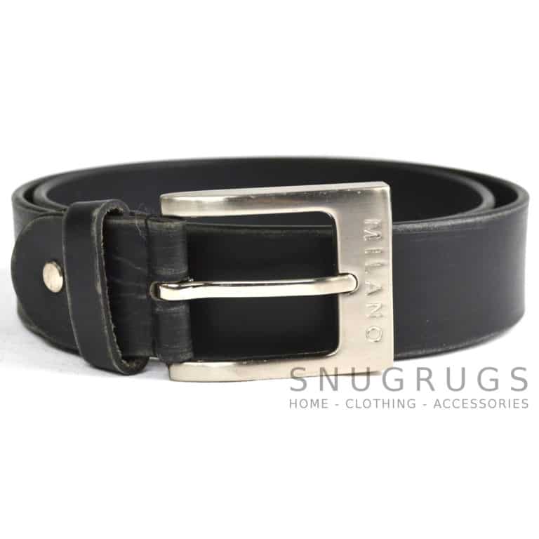 snugrugs Full Leather 1.25″ Milano Belt – Black