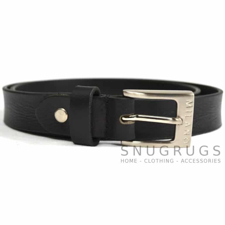 snugrugs Full Leather 1″ Milano Belt – Black