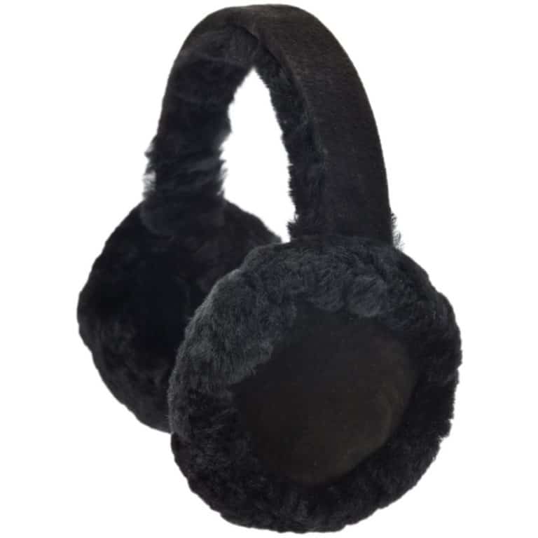 snugrugs Full Sheepskin Earmuffs – Black