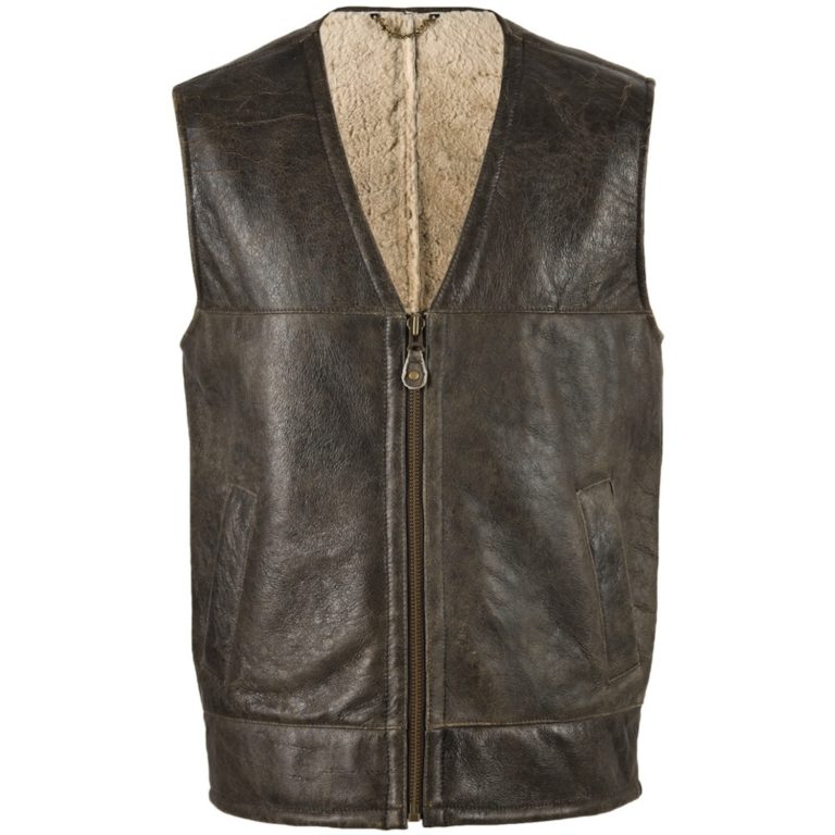 snugrugs Giles – Sheepskin Gilet with Nappa Finish