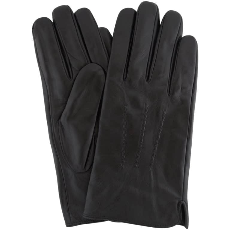 snugrugs Mens Black Leather Gloves