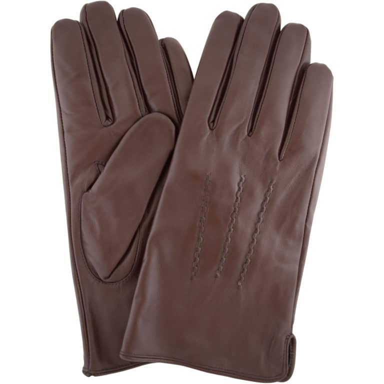snugrugs Mens Brown Leather Gloves