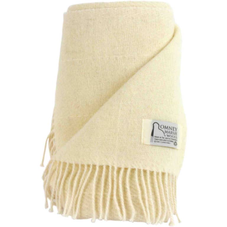snugrugs Romney Sheep Blanket / Throw – White Clover