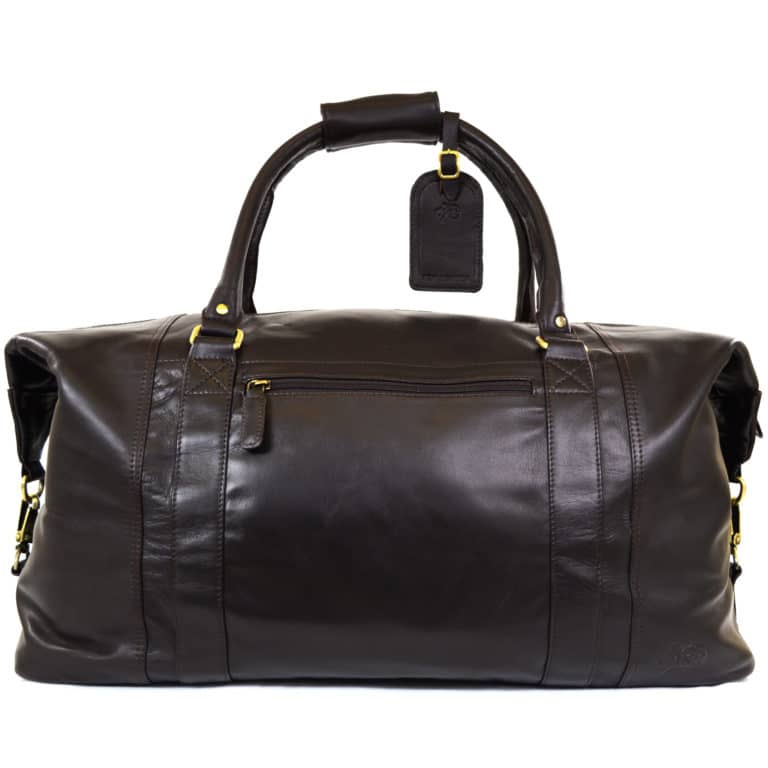 snugrugs Unisex Leather Holdall – Brown