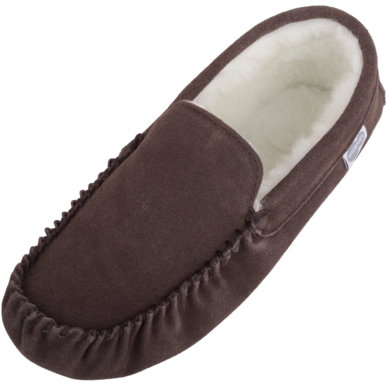 snugrugs Wool Lined Moccasin Suede Sole – Ronnie
