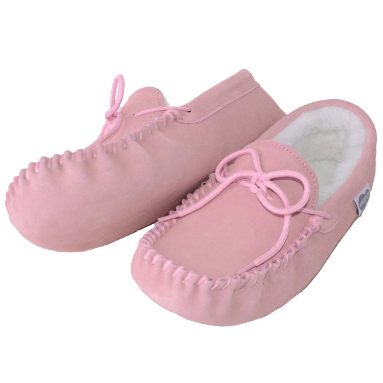 Snugrugs Wool Lined Suede Moccasin With Suede Sole