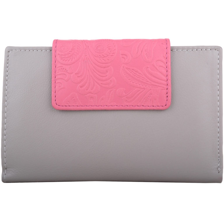 Snugrugs Soft Leather Bi-Fold Purse Floral Design – Christine