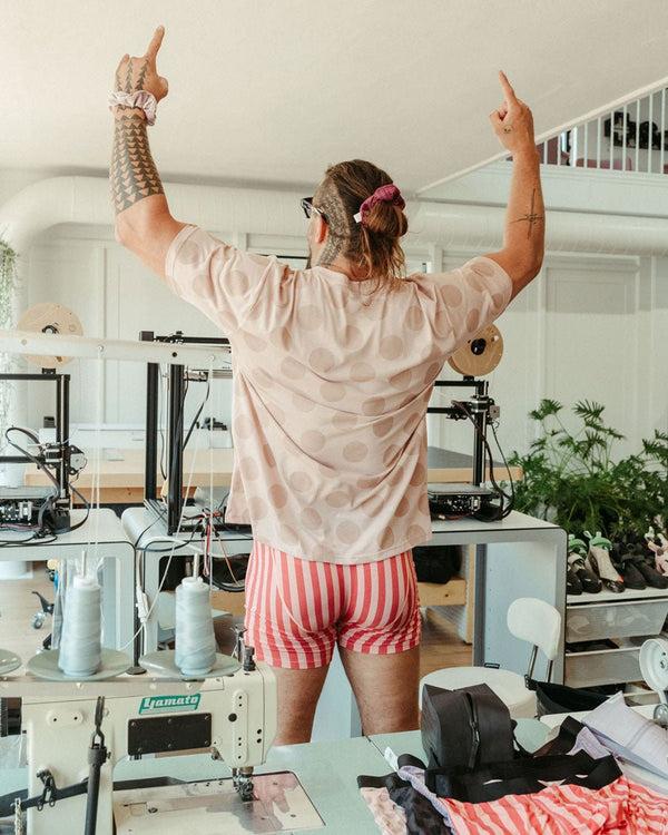 So Ill Boxer Briefs • Pink / Red Stripe