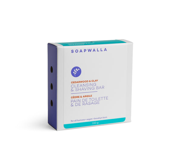 Soapwalla Cedarwood & Clay Cleansing Bar