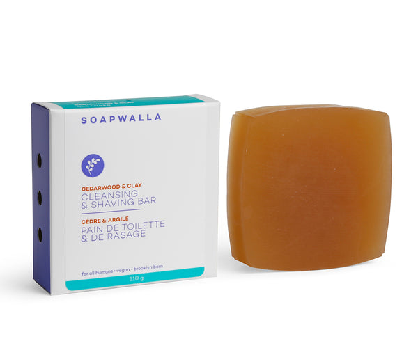 Soapwalla Cedarwood & Clay Cleansing Bar