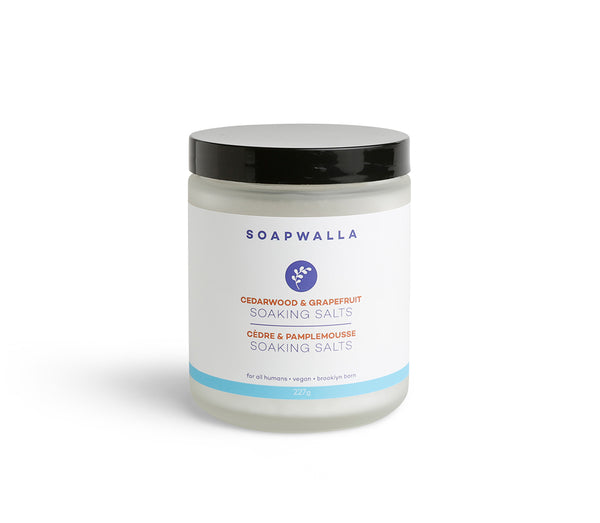 soapwalla Cedarwood & Grapefruit Soaking Salts