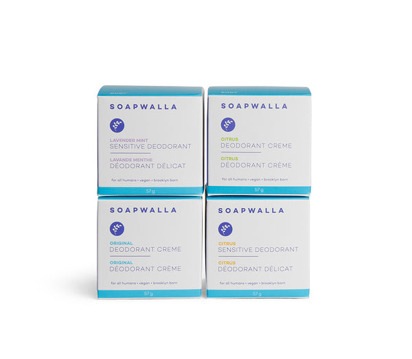 Soapwalla Deodorant Cream Quartet