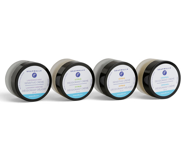 Soapwalla Deodorant Cream Quartet (Travel)