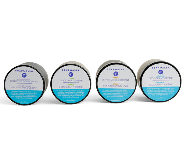 soapwalla Deodorant Cream Quartet