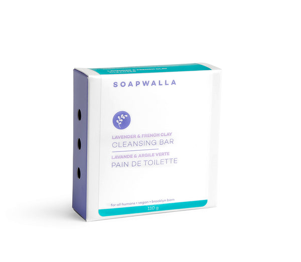 Soapwalla Lavender & French Clay Cleansing Bar
