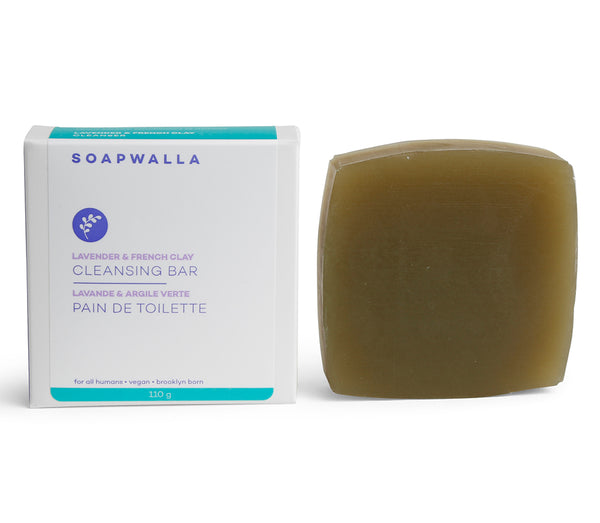 Soapwalla Lavender & French Clay Cleansing Bar