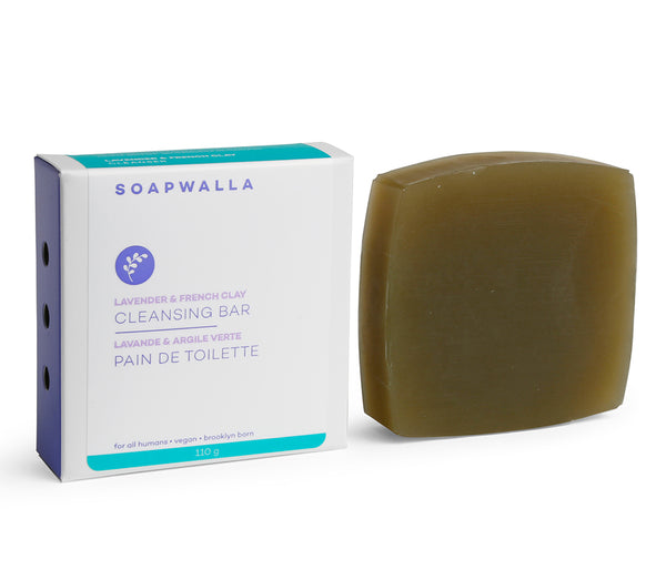 Soapwalla Lavender & French Clay Cleansing Bar