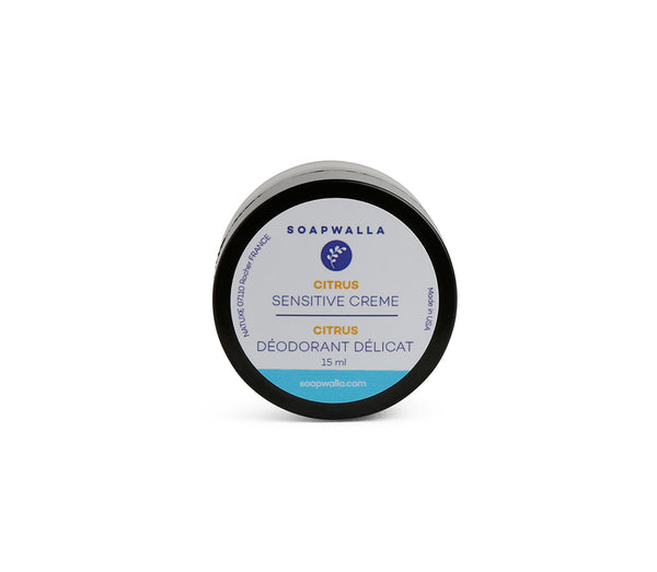 soapwalla Sensitive Deodorant Cream - Citrus (Travel)