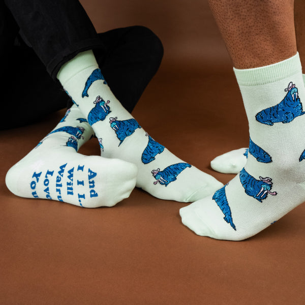 Sock It To Me And I Will Walrus Love You Men's Crew Socks