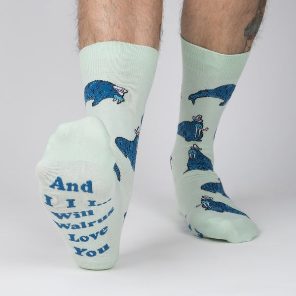 Sock It To Me And I Will Walrus Love You Men's Crew Socks