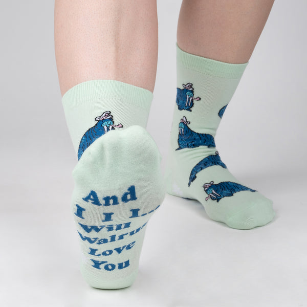 Sock It To Me And I Will Walrus Love You Women's Crew Socks