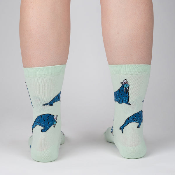 Sock It To Me And I Will Walrus Love You Women's Crew Socks