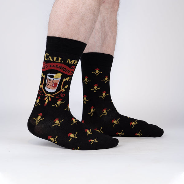 sock it to me Call Me Old Fashioned Men's Crew Socks